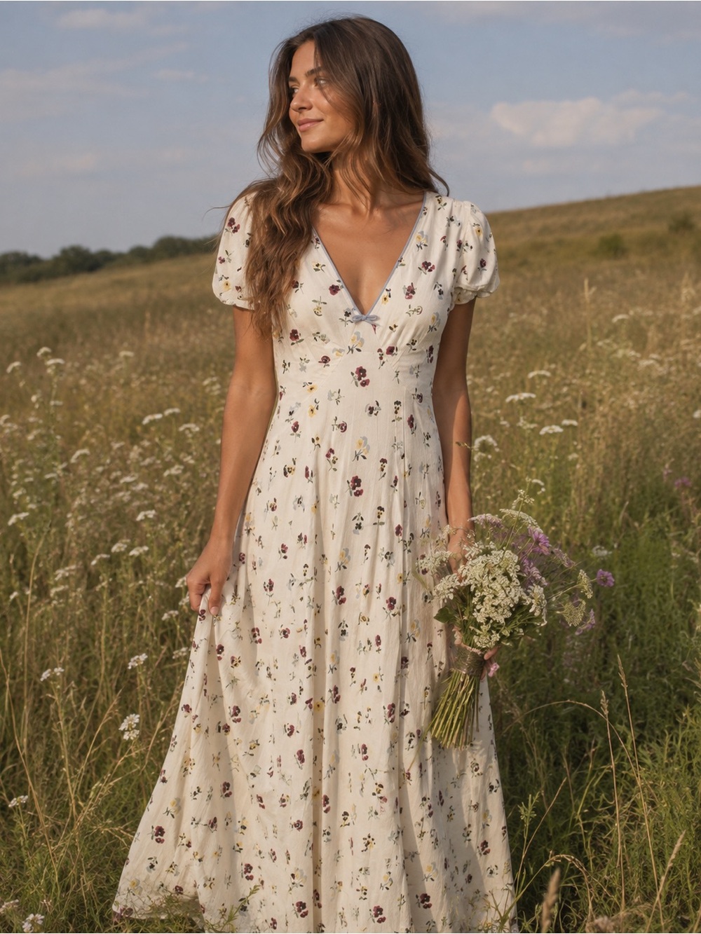 GAP x DOEN Floral Midi Dress